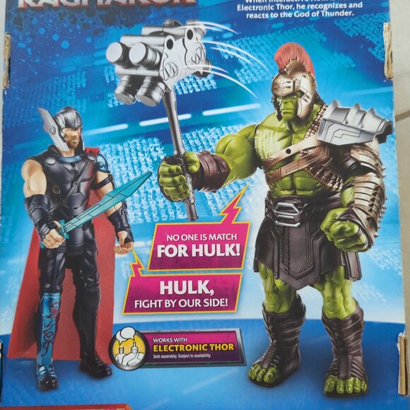 new in box Thor Ragnarok Speech Sound Interactive Gladiator Hulk Hasbro gift - Picture 7 of 8
